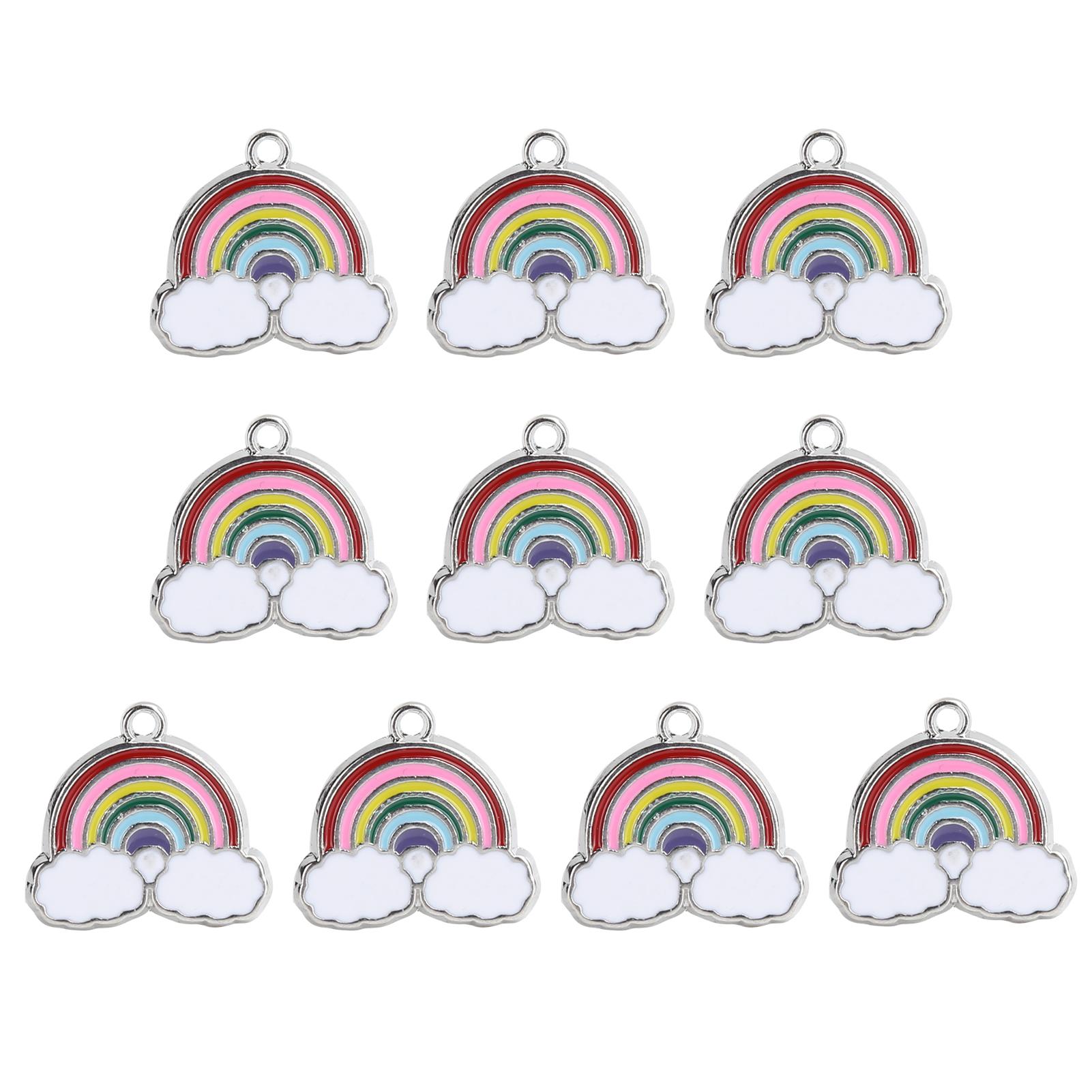 

10pcs MultiColor Pendant Necklace Bracelet Key Chain Jewelry Craft Making DIY Accessories
