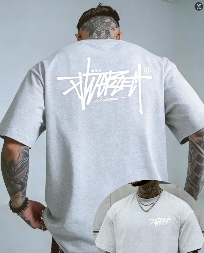 2026 Sommer Street Style Neuer Trend Hochwertig 100% Reine Baumwolle Unisex T-Shirt Geeignet für Outdoor Freizeit Sport Kurzarm