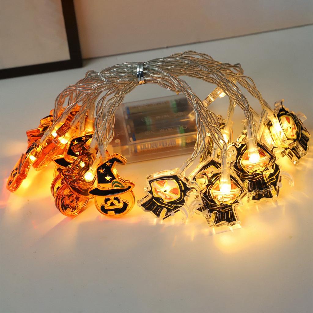 Halloween LED Light String, Festive Atmosphere Decorative Light Pendant, Festival Party Small Colorful Lights.