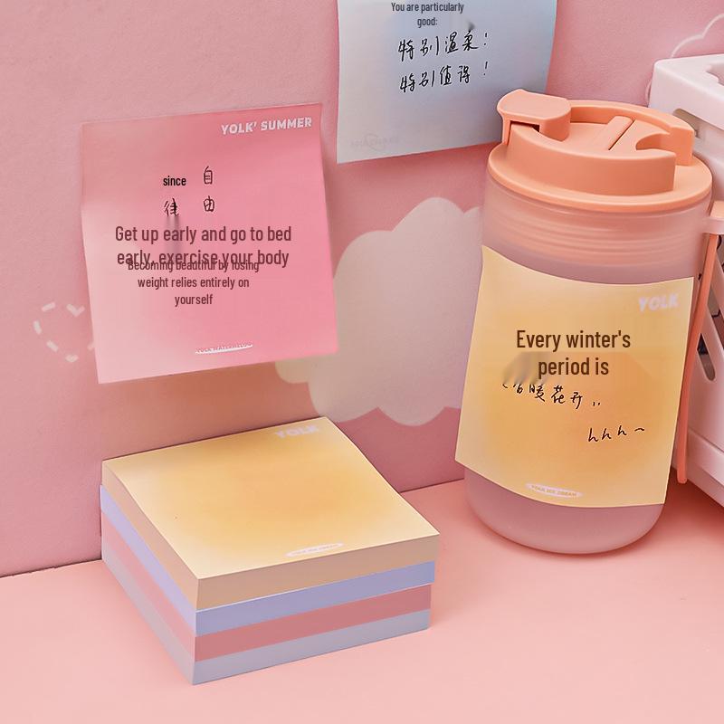 Gradient Yolk Reusable Adhesive Sticky Notes for Journaling & Messages