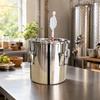 Stainless Steel Barrel with Thermometer Airtight Clamp-Lid Fermentation