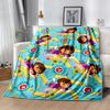 Dora Explorer Blanket Soft Warm Cozy Great for Office Picnics Livingroom All-Season Use Playful Design Ideal Gift For Birthday Valentine'S Day