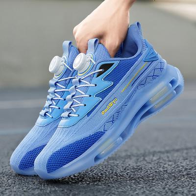 Zapatos nuevos con cámara de aire para hombre 2025 zapatos para correr antideslizantes zapatos casuales deportivos con hebilla giratoria de tendencia para hombre zapatos de moda de papá para hombre