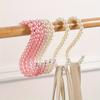 1pcs Simulation Pearl S-shaped Fashion Hook, Easy Installation Multifunctional S-hook, Scarf and Tie S-shape Hook for Clothing Store Wardrobe