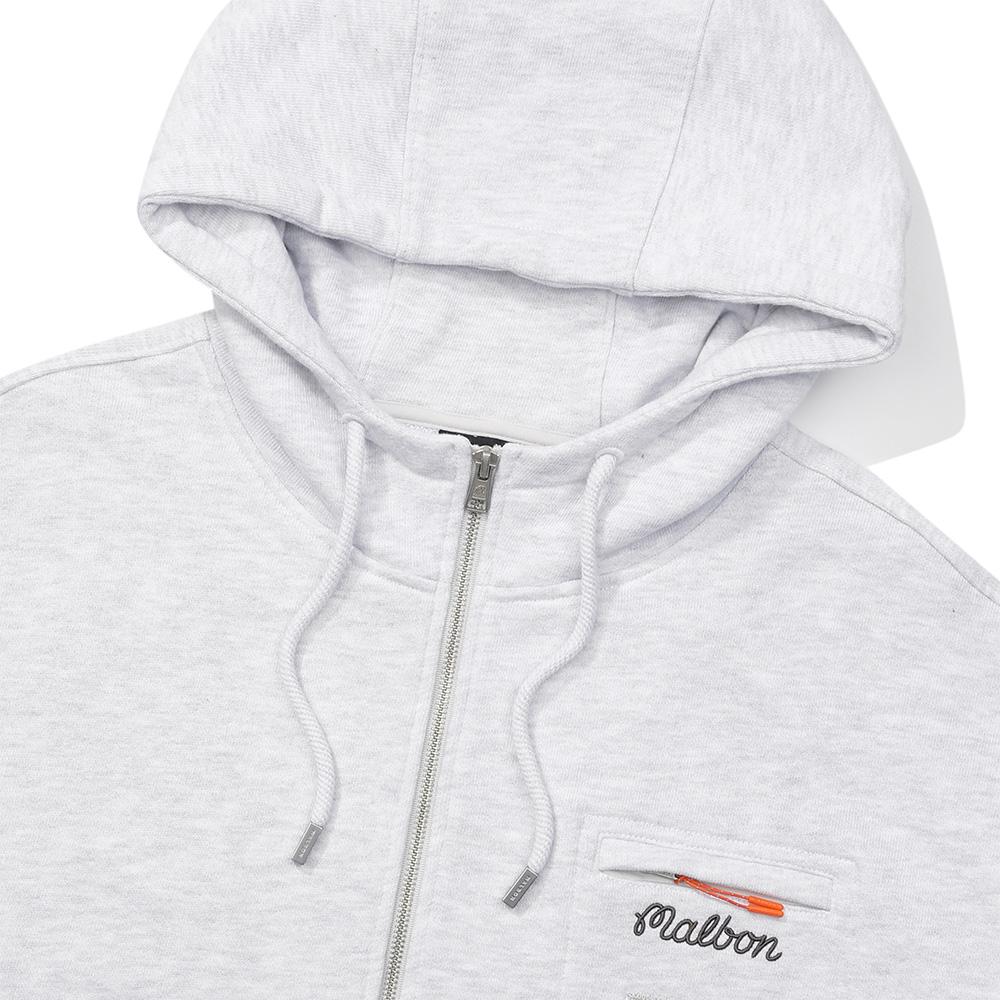 [Tour Divot] French Terry Zip-Up Melange Gray (Man)