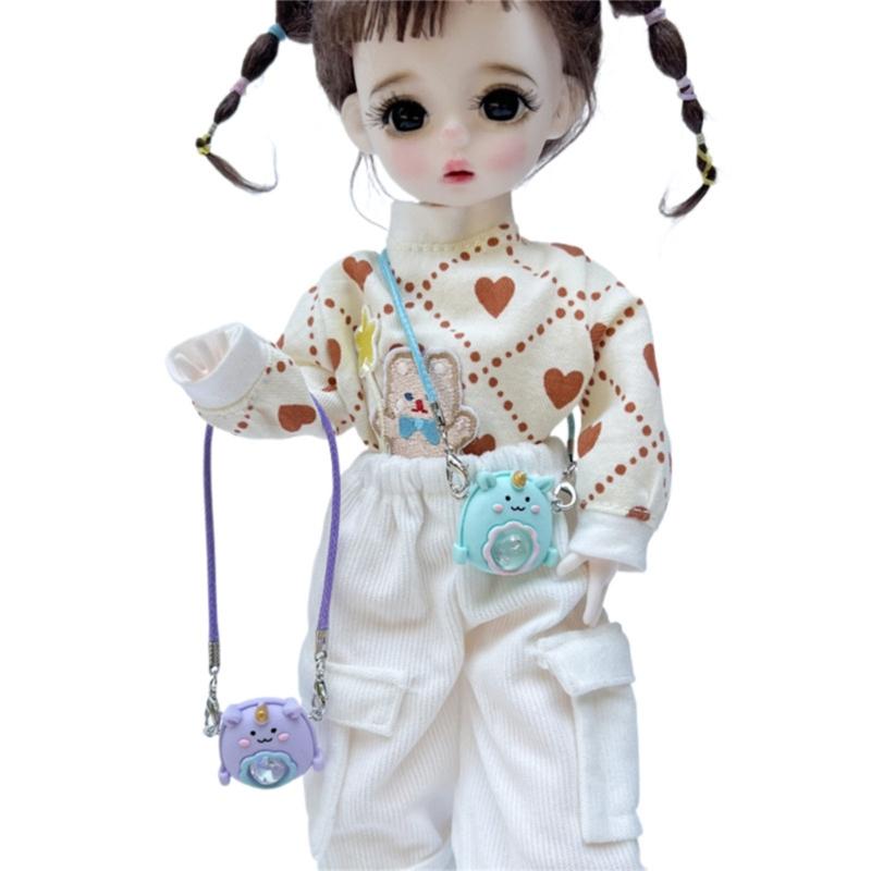 Ob11 Scene Accessories Handmand Doll Bag Model DIY Doll Toy Miniature Ball Joint Dolls Bag Crossbody Bag Model Gift