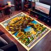 Custom personalization Bumblebee Print Area Rug - Soft, Washable Non-Slip Indoor Mat,Living Room,Home&Office Decorative Rug