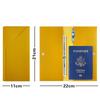 Portable Pu Leather Passport Cover Solid Color Light-weight Passport Holder Purse Bags Women