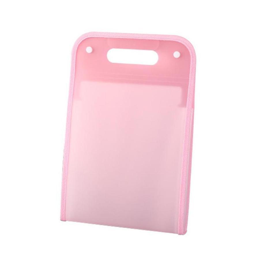 1 Pcs New Portable 13 Grids A4 Document Bag Large Capacity Transparent PP Vertical Organ Box Office Paper Storage Organizer Bag