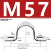 Galvanized U-Shaped Saddle Clamp for Pipes and Hoses