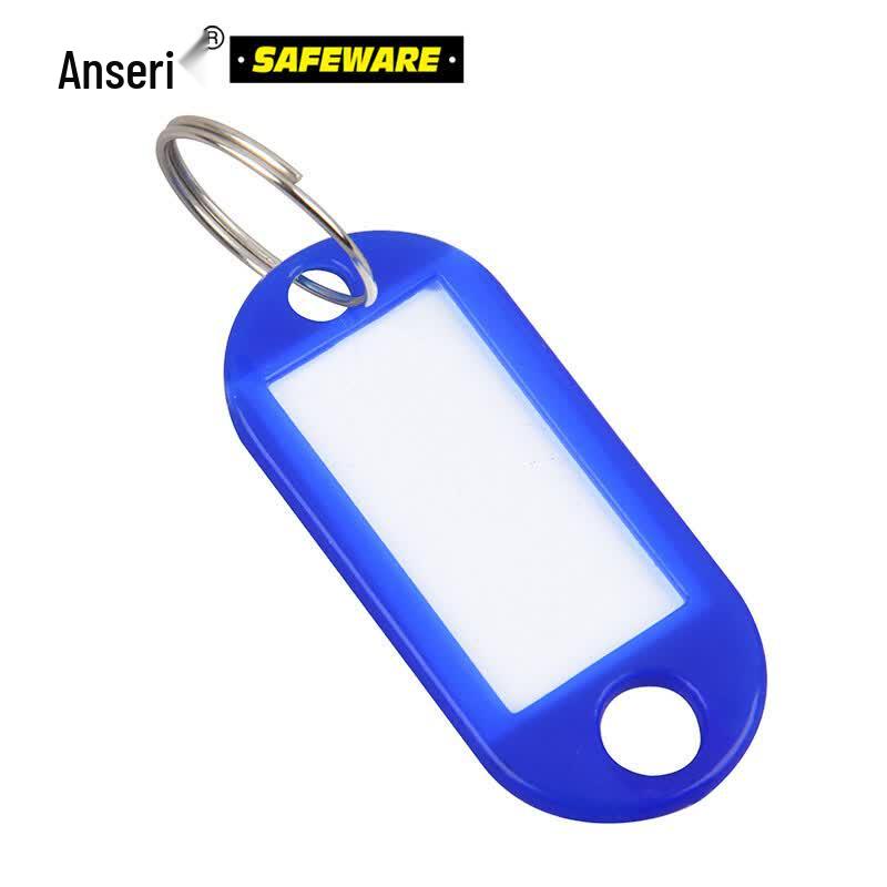 Color-Coded Plastic Key Tags (100-pack)