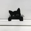 Metal Adorable Cat Door Topper Black Cat Poster Display Metal Door Corner Door Top Decoration Handicrafts Ornaments Decoration