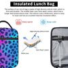 Colorful Wild Leopard Skin Animal Pattern Insulated Lunch Bag for Women Kids Leakproof Food Boxes Thermal Lunch Box Tote