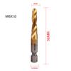 7Pcs/SET Combination Drill Tap Bit HSS Screw Thread Metric Tapping for Deburring
