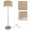 Stehleuchte, Stativ, Chrom, Samt-Lampenschirm