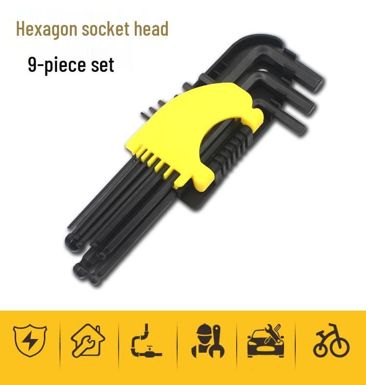 Hex Ball Head Wrench Set: Inner Hexagonal & Torx Tools