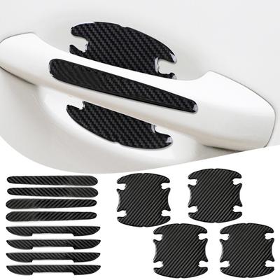 Car Door Handle Bowl Scratch Protective Carbon Fiber Vinyl Anti Scratches Protector Sticker Film Anti-collision Protection Strip