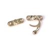 5Pcs Antique Metal Catch Curved Buckle Horn Lock Clasp Hook Jewelry Box Padlock