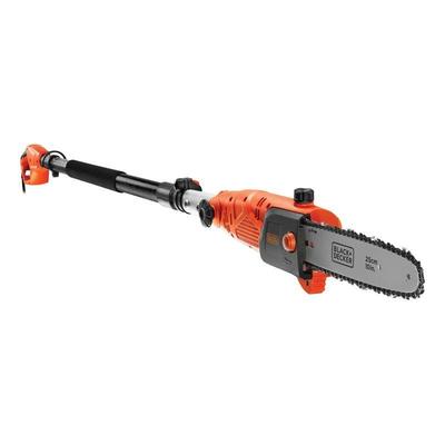 Black+Decker PS7525 Electric Pole Chainsaw 800W 25cm Black/Orange
