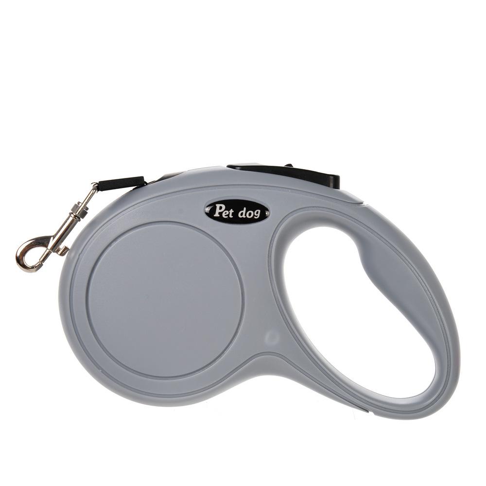Color Block Bone Retractable Dog Leash: Portable, Frosted, and Automatic