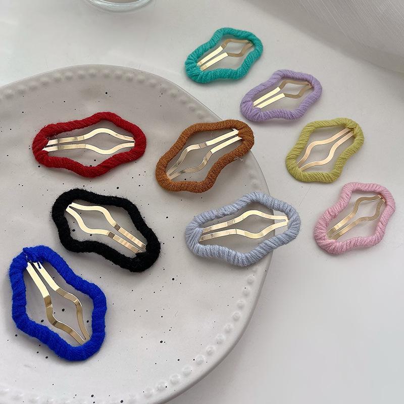 2024 Trendy Woolen Cloud Hairpins - Cute Side Clips for Girls