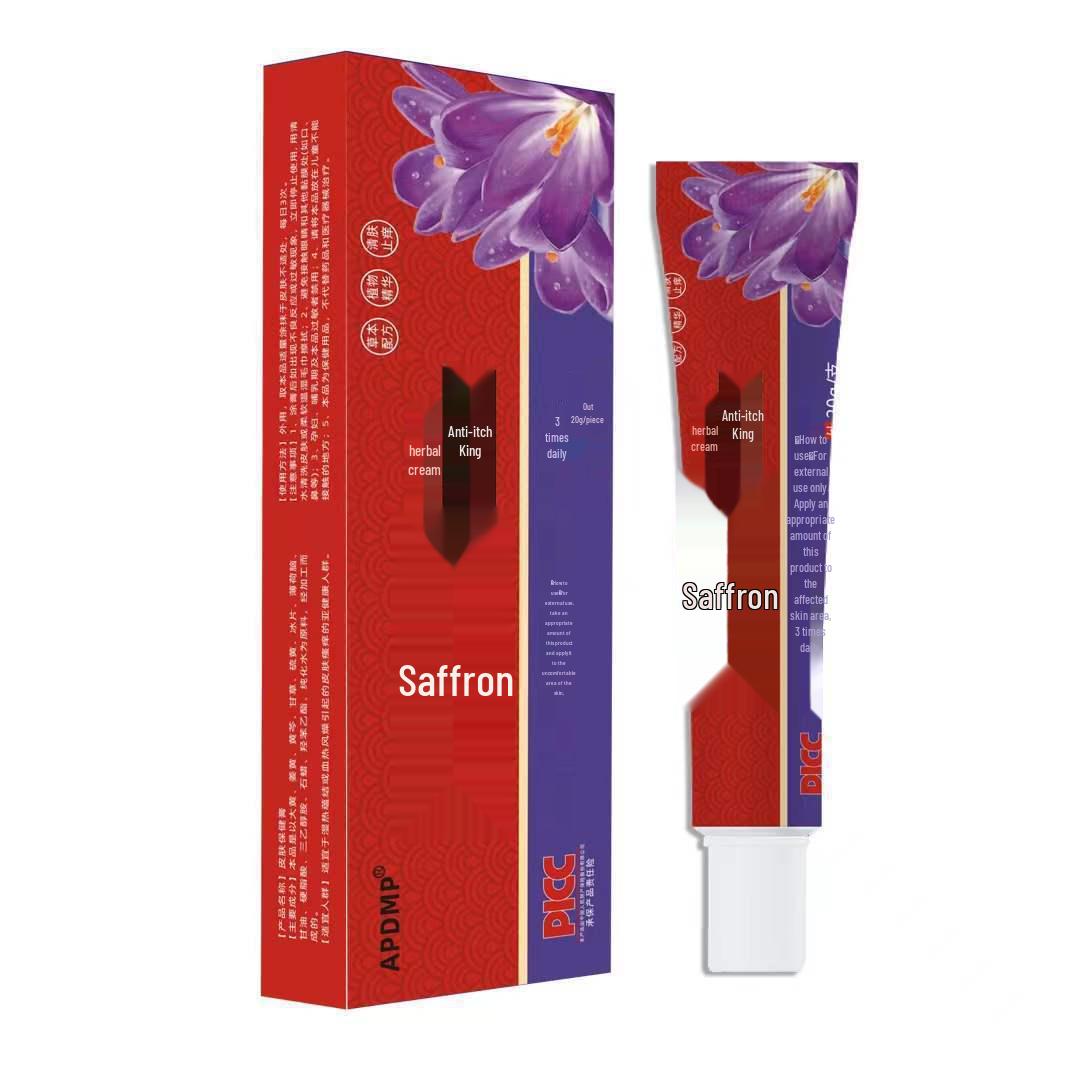 Крем-король для снятия зуда с шафраном 20 г 20g (King version) blue