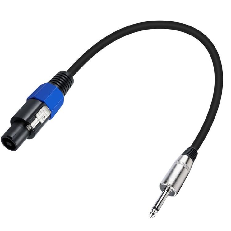 Reliable Speakon to 1/4in TS Cable for Bass Amp Cabinets Universal Compatibility