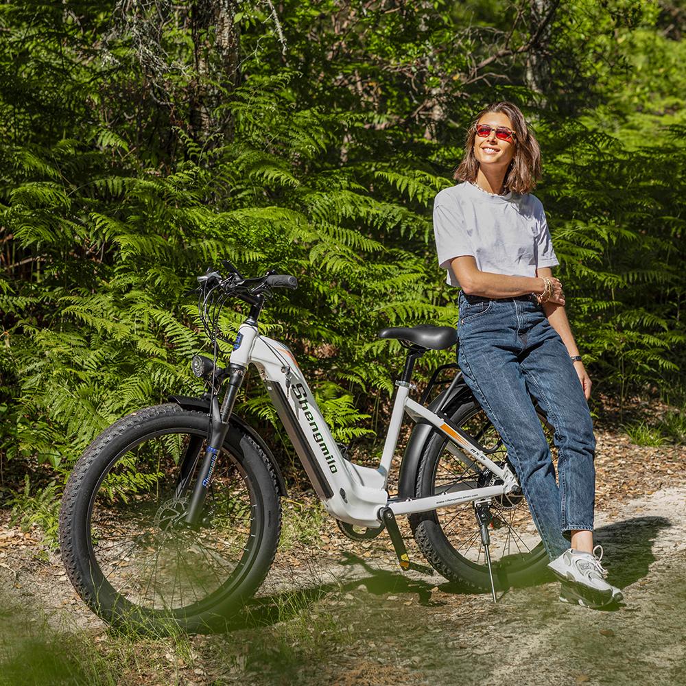 Shengmilo MX06 500W elektrokolo, 48V 17,5Ah baterie, 26" tlusté pneumatiky, hydraulické brzdy, 7 rychlostí, 25 km/h, terén pro horské a městské jízdy