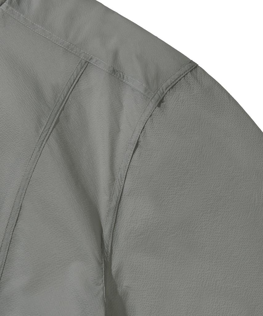 Filluminate Sheer Seam Line Windbreaker - Grey
