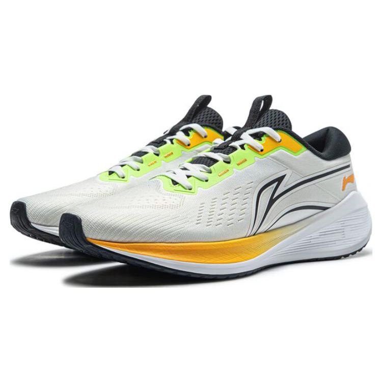 Li Ning Wu Shi Lite V2 Fabric Lightweight High Resilience Shock Absorption Non-Slip Wear-Resistant Low-Top Running Shoes Men Sneaker ARST053-10