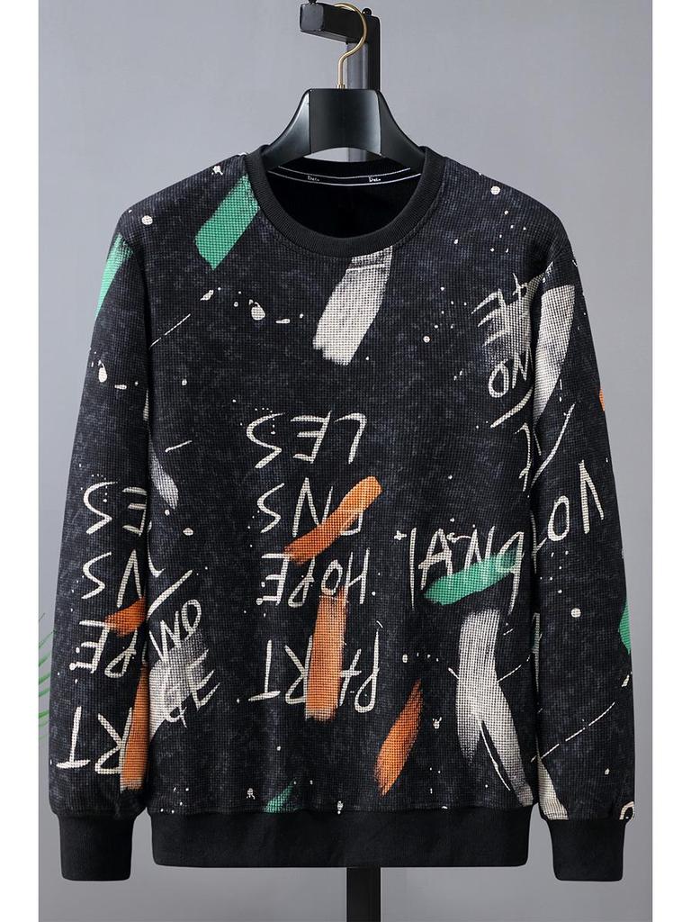 2021 Men's Plus Size Casual Crew Neck Sweatshirt - Spring/Autumn Trend