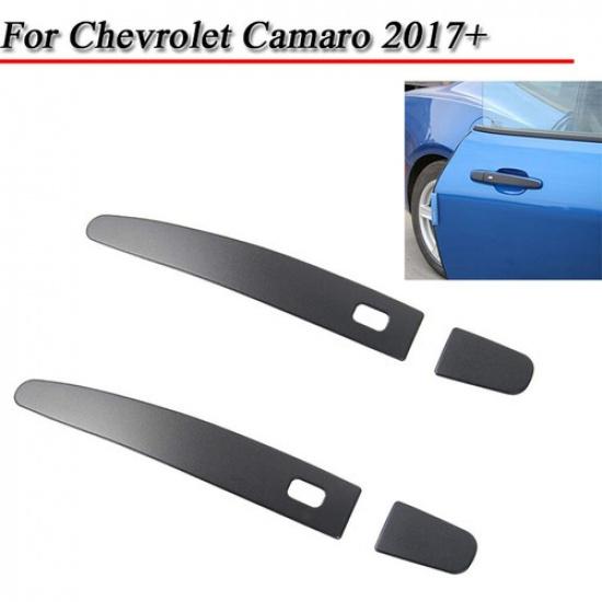 Black Exterior Door Handle Shell Decor Frame Cover Trim For Chevrolet Camaro 17+