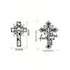 Metal Cross Wall Art Gift for Home and Office Holiday Decor