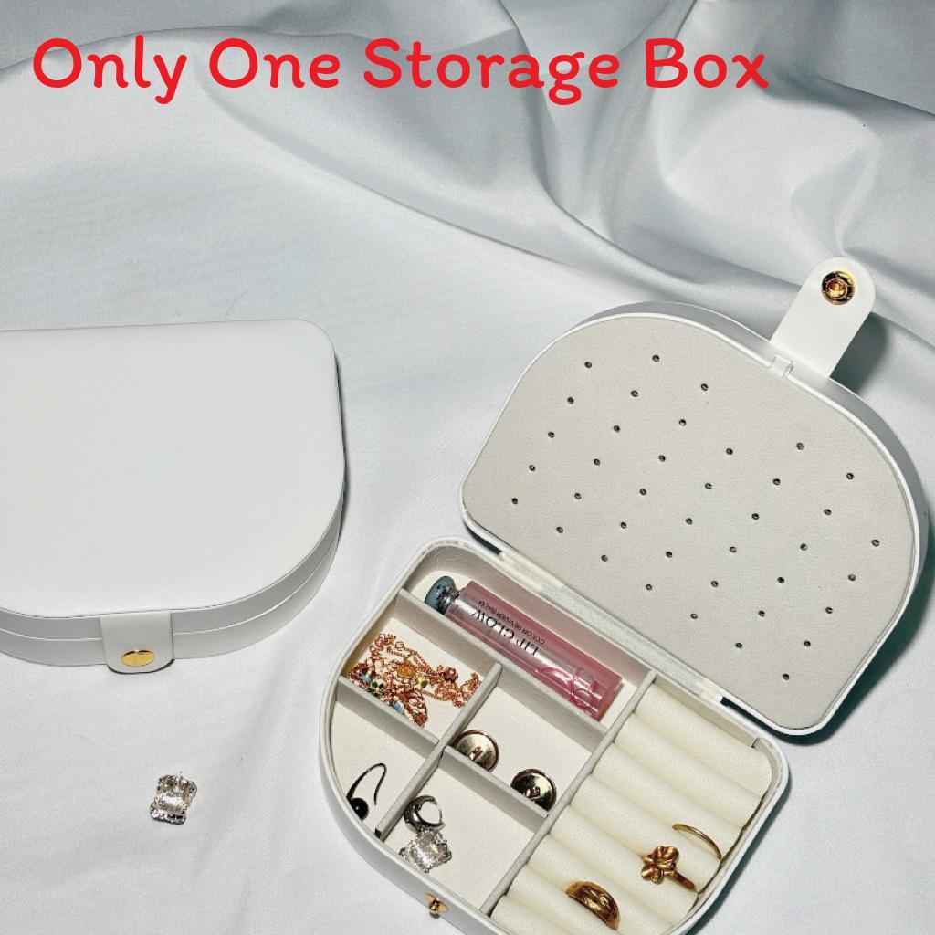 Leather Jewelry Organizer With Large Capacity For Travel And Gift Use