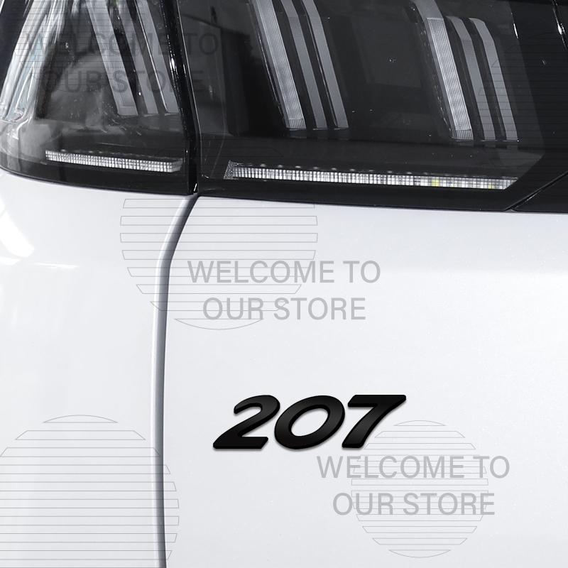 Car Decor Metal For p333 206 207 208 407 107 508 106 301 307 308 405 408 Emblem 3D Sticker Accessories Tail Rear Trunk Decals 333p