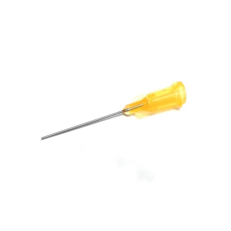 10/25pcs 1.5 Inch Dispensing Needles Syringe Needle 1.5 Inch Length Machine Nozzle Glue Needle Blunt End Threaded Port 14G-27G