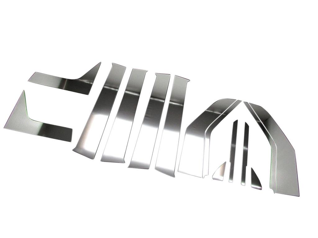 BRIGHTZ Custom JH1 JH2 Super Mirror Stainless Steel Plated Pillar Panel No Visor Needed 14PC NWGN N WGN N Wagon N Wagon JH 1 2 NWGN Custom N WGN
