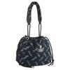 VIVIENNE WESTWOOD Hilary Denim Pattern Silver Hardware Cotton Bucket Bag Women Handbags Indigo 4C03000AUW01BOINDIGO