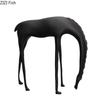 Creative Long Necked Horse Statue Desk Decoration Minimalist Horse Sculpture Metal Crafts Ornaments Room Aesthetic Decor