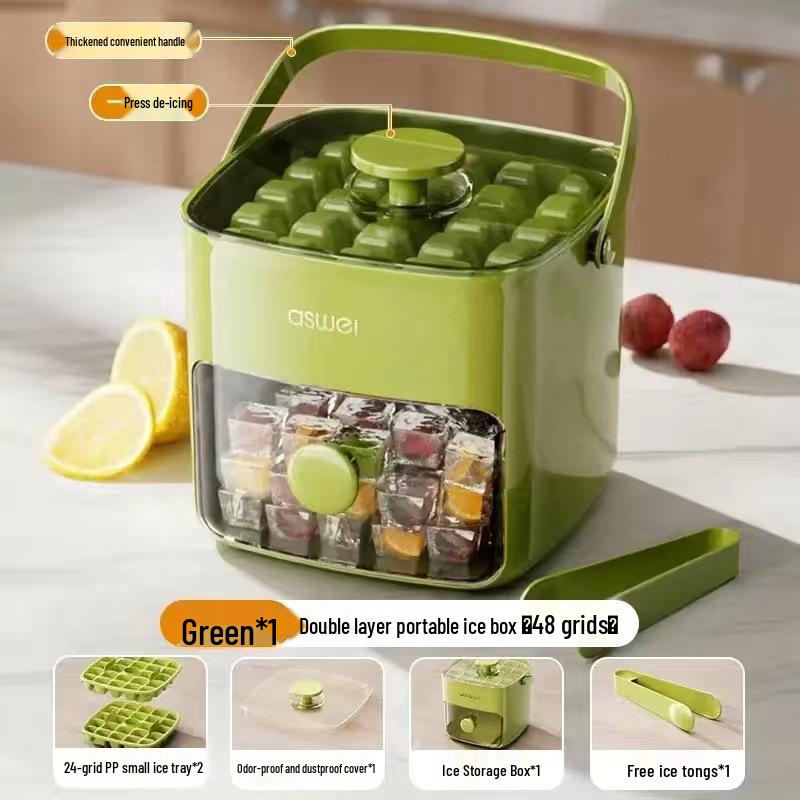 

Large-Capacity Food-Grade Ice Ball Mold & Storage Box for Home Refrigeration