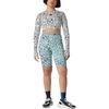 adidas Canotta da allenamento corta traforata con motivo da donna Top Grigio Nero HC6851
