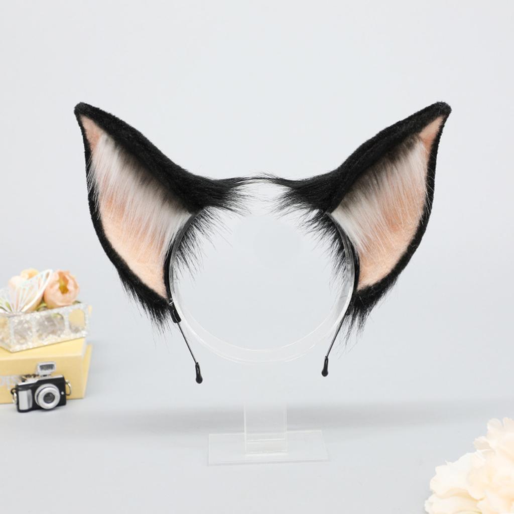 Realistic Devil Ear Hairhoop for Roleplay Cosplay Costume Headband Halloween Dress Up Hairhoop Bendable Anime Hairband