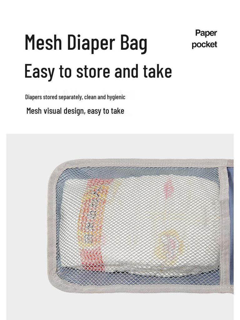 Lightweight Waterproof Portable Baby Changing Pad with Stroller Attachment