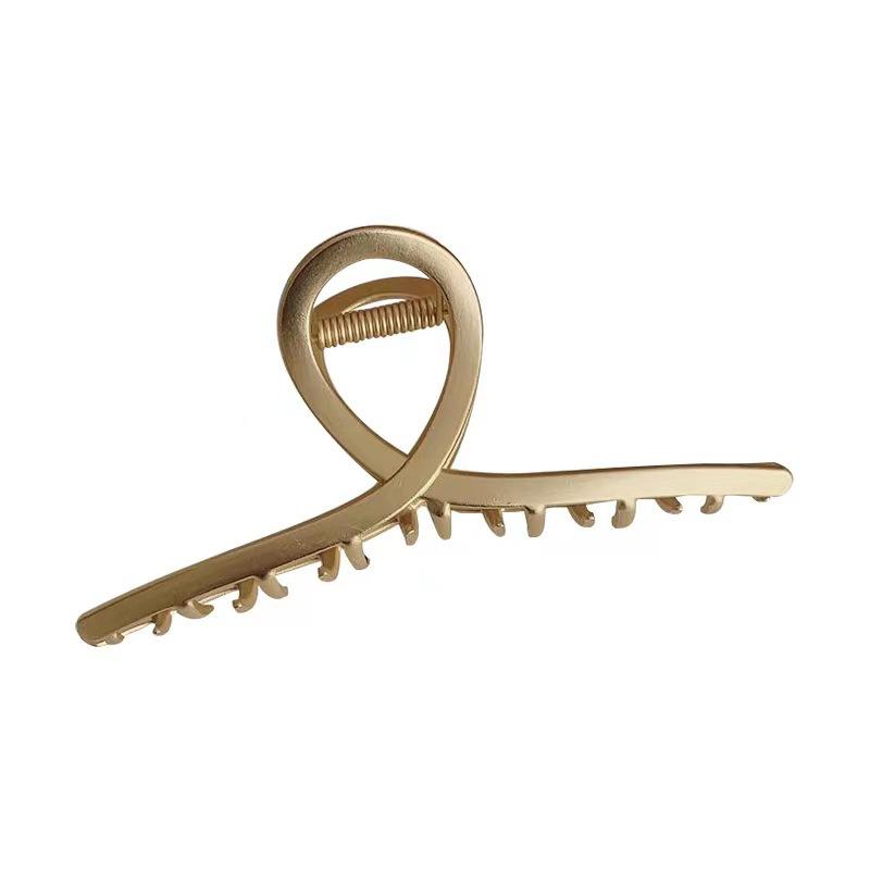 Premium Metal Hair Clip for Women - Large Summer Shark Clip, Unique Design Hairpin