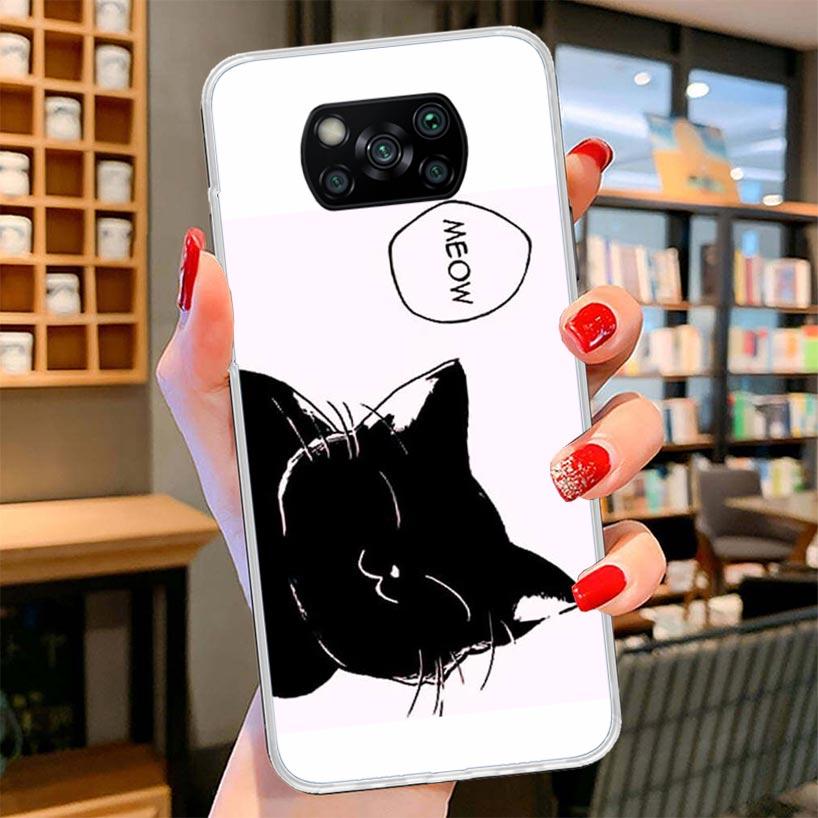 Cat Cute Kitten Cartoon Cover Phone Case For Xiaomi Poco F7 Ultra X7 X6 X5 Pro M7 Redmi 15C 15 13C 13 12C 12 10C 10 9A 9C 9T 9 S
