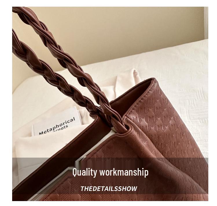 2025 Large Capacity Women's Soft Leather Shoulder Bag - Fashionable Handbag for Students