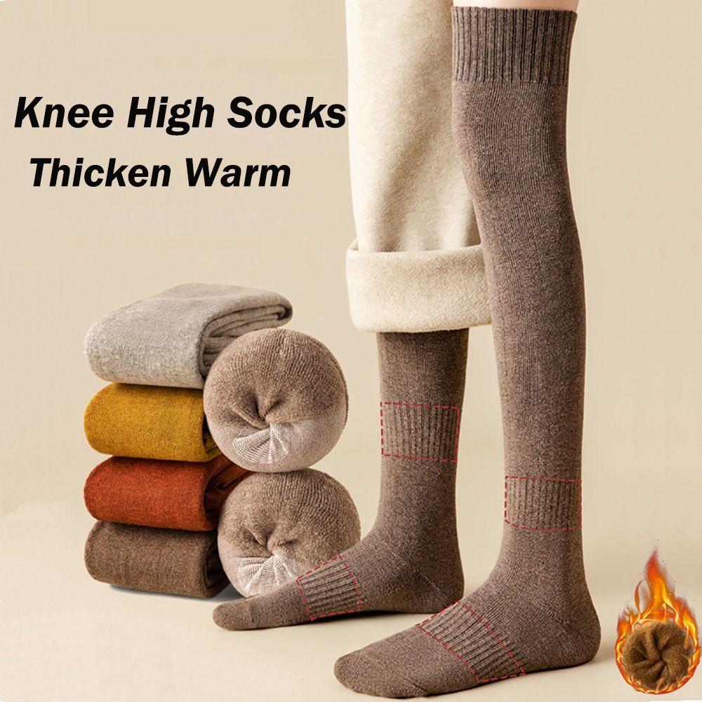 

Однотонні панчохи. Довгі шкарпетки з високою еластичністю. Довгі щільні панчохи жовтий