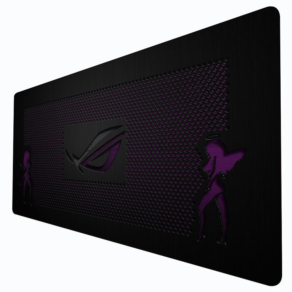 Large Sleek Rog Esports Mouse Pad Durable Antislip Rubber Base Vivid Printed Desk Pad Keyboard Mat For Pc Laptop Pc Accessories
