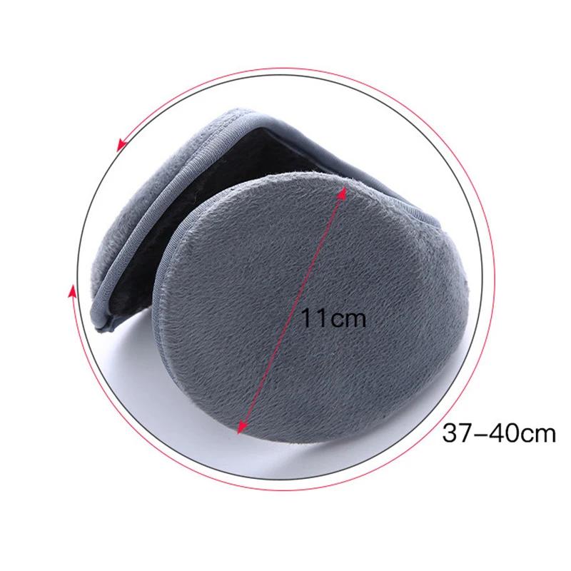 Kalınlaşmak Kış Unisex Kulaklık Polar Isıtıcı Kulaklık Sıcak Peluş Kumaş Kulaklık Kapak Earwarmers Kulak Örtüsü Isıtıcı Kulak Koruyucu