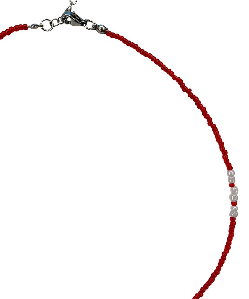 Opentype Fresh Water Pearl Necklace (Red)
